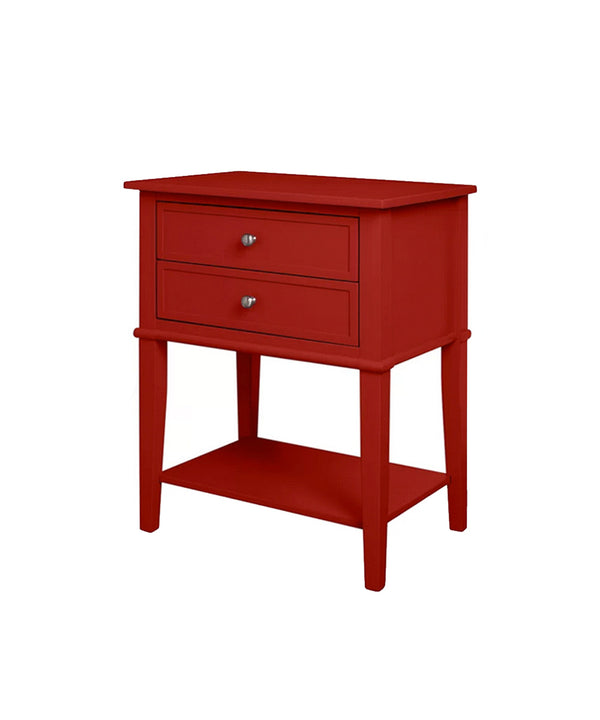 Deep Red Night Stand / End Table
