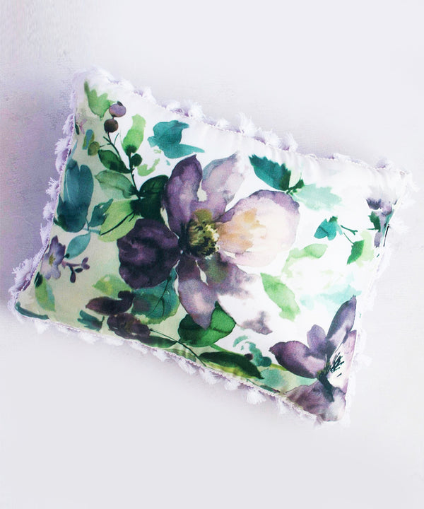 Floral Water Tassel Cushion