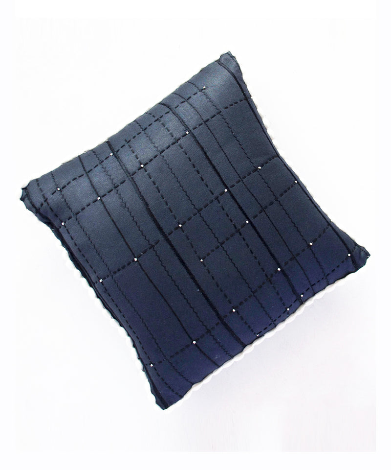 Midnight Quilted Cushion