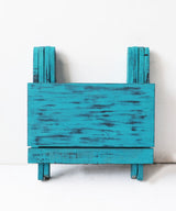 Turquoise Folding Table