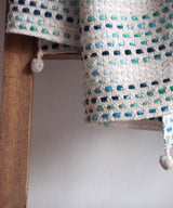 Pure White Knitted Pop Throw
