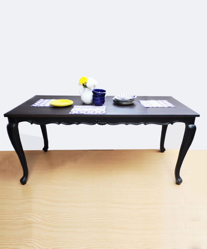 Two Tone Six Seater Dining Table