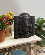 Coal Pillared Ganesha Sculpture