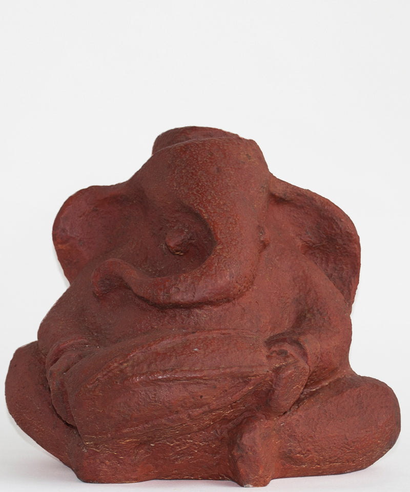 Rust Ganesha Sculpture