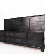 Coal Carved Chest / Coffee Table