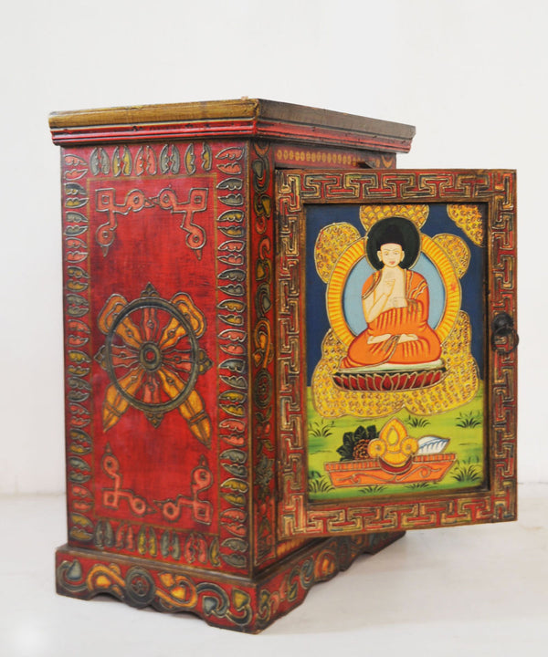 Hand Painted Zen Side Table