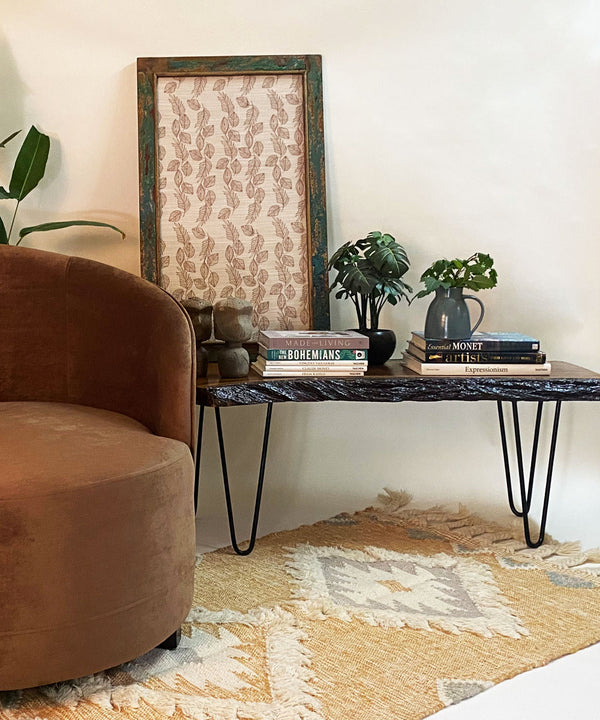 Ocher Moroccan Hay Rug