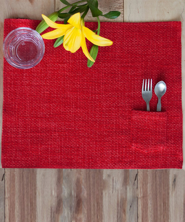 Lush Crimson Table Mats