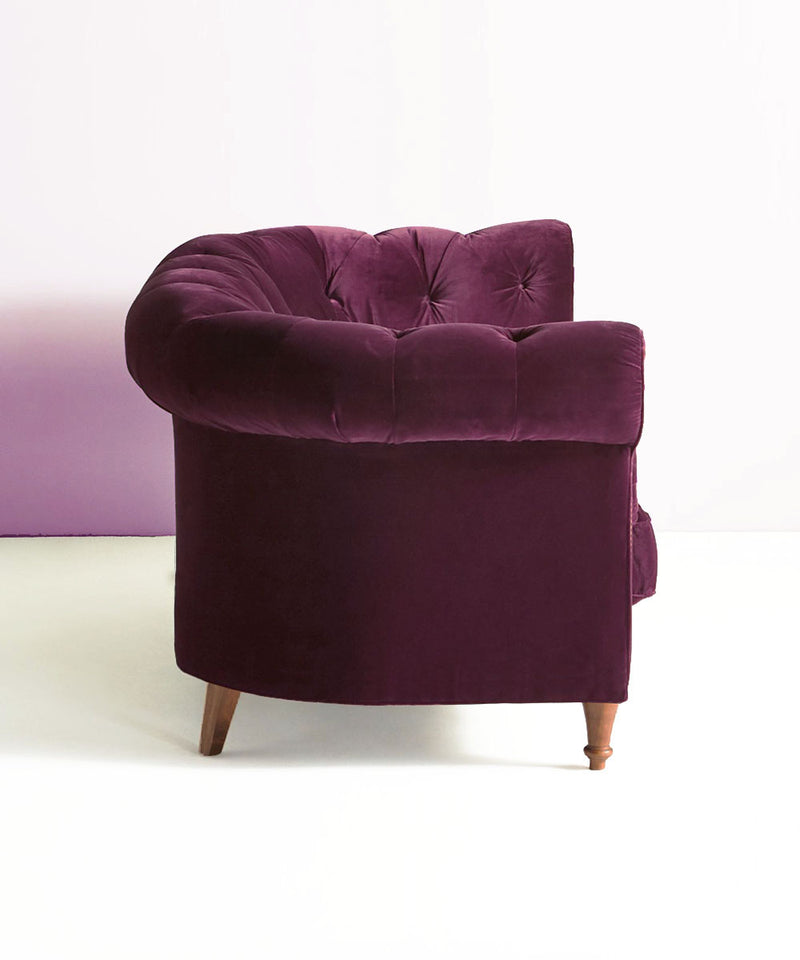 Velvet Luxe Grape Sofa / Couch